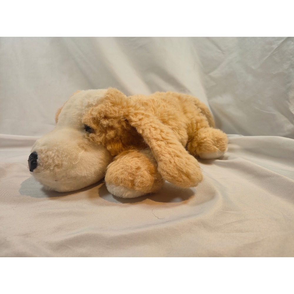 1980s Wee Win Toys Heavenly Hound‎ Mark 13:27 Cream/Tan Dog Plush Stuffed Animal